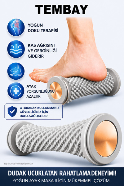 Ayak Masaj Aleti, Derin Doku Masajı İçin Yüksek Performanslı Silindir, Topuk dikeni Egzersizi 1 Adet