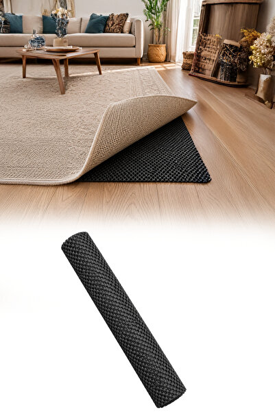 omilife Black Thick Carpet Anti-Slip Carpet Underlay Non-Slip Floor Protector...