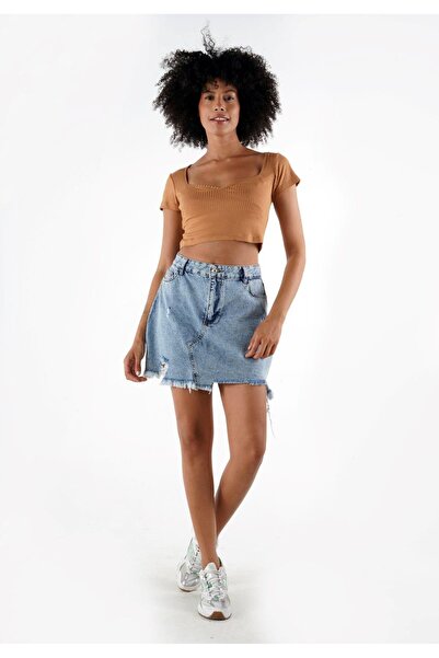ALEXANDERGARDI QUEEN ANNE YAKA CROP BLUZ (B24-00217)
