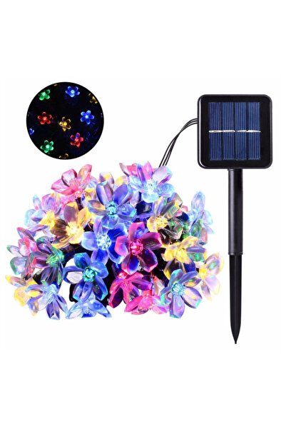 Choice 12M 100 LED Multicolor 5/6.5/7/12M Purple Solar Flower String Lights F...