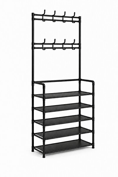 Sunatec Metal Clothes Hanger with 5 Shoe Shelves – Practical Organization for...