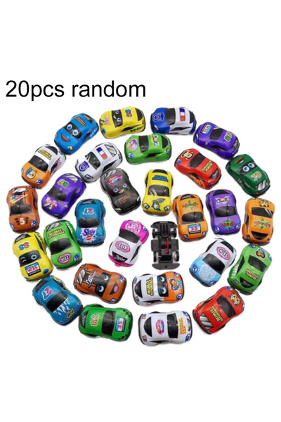 Choice1 20pcs cars 10/20pcs Pull Back Cars Plane Toys Cute Cartoon Plastic To...