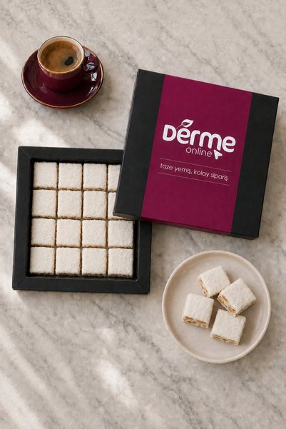 Derme Lokum Baklava Beyaz Çikolatalı Rafaello 275 Gram