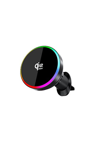 Choice kebidumei Silver Qi2.2 25W Car Magnetic Wireless Charger Stand with RG...