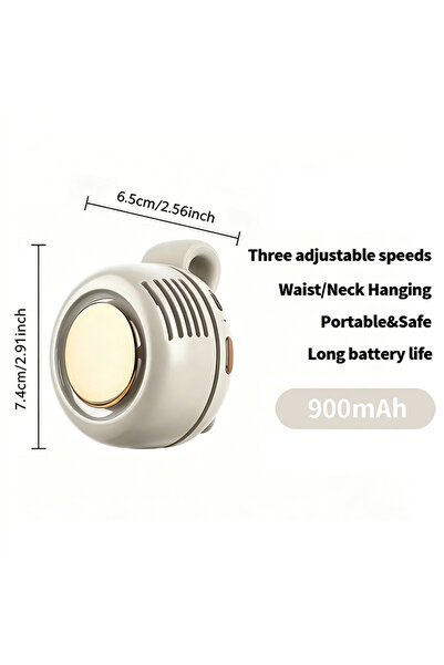 Choice MF19B Mini Whirlwind Leafless Fan 3-Speed Silent Strong Wind USB Recha...