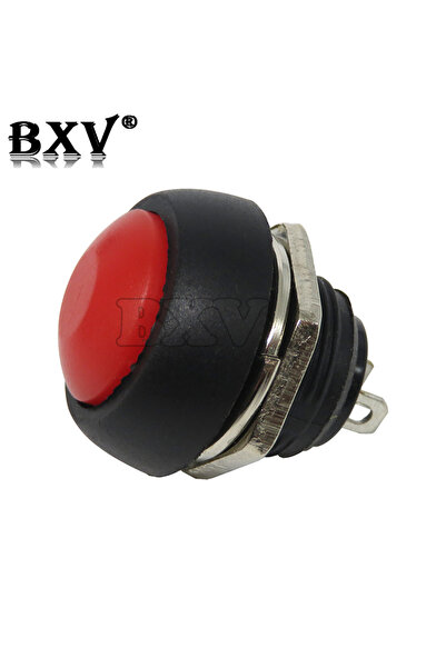 Choice6 Red 6PCS 6piece Mini 12mm Waterproof Momentary On/off Push Button Rou...