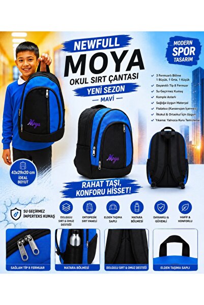 NEWFULL MOYA SCHOOL BACKPACK (NEW SEASON)-ECONOMICAL