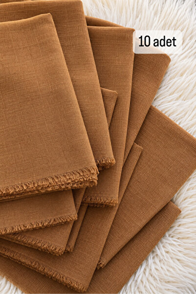 Dolce Flamlı 10'lu Paket Dağıtmalık Pamuklu Yazma Eşarp 100x100cm 10x