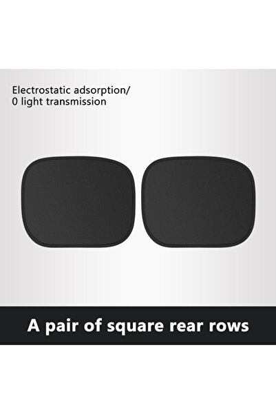 choice2 rear 2pcs SEAMETAL Car Sun Shade Curtain Cover Electrostatic Abosorti...