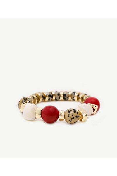 Yargıcı Coral Detailed Jasper Stone Bracelet