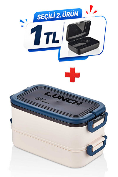 M&L LUNCH BOX 2 Katlı Taşınabilir Yemek Kabı Lunch Box Diyet Beslenme Kutusu ...