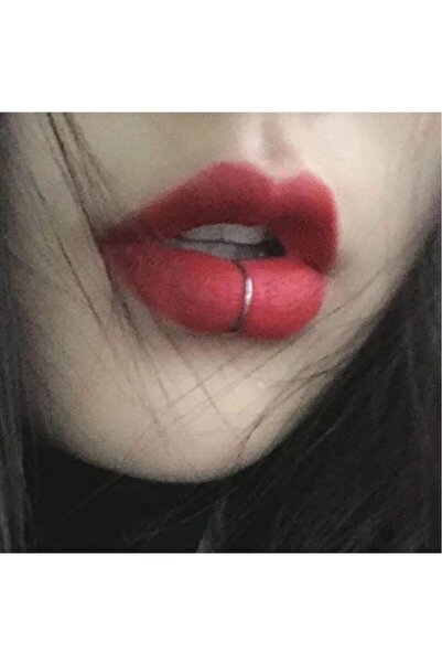 TakıConcept Deliksiz Dudak Piercing Sıkıştırmalı Fake Dudak Piercing