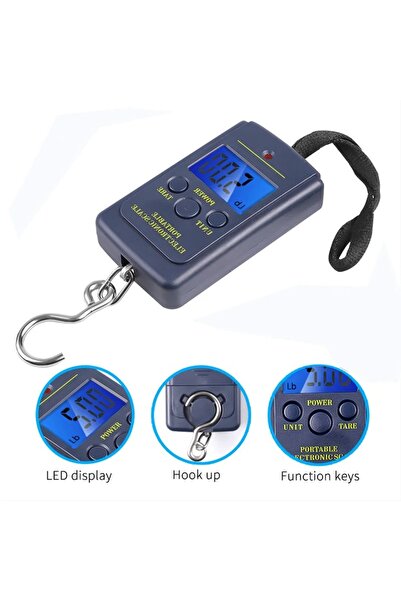 Choice1 40kg 50kg/40kg 10g Portable Digital LCD Electronic Hook Hanging Scale...