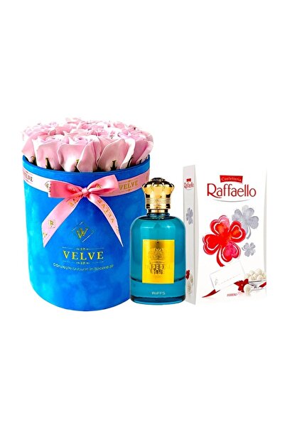 velve Pachet Crystal Beauty, aranjament floral, parfum Imperial Blue, Barbati...