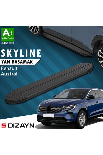 S Dizayn Renault Austral Skyline Siyah Yan Basamak 183 Cm 2023 Üzeri A+ Kalit...