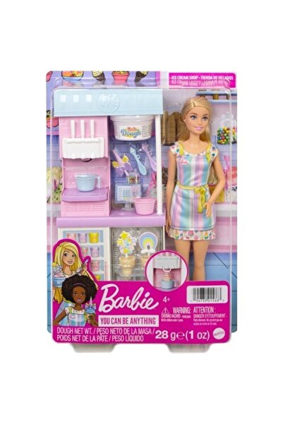 Barbie Oyuncak Dondurma Dükkanı Oyun Seti Hcn46