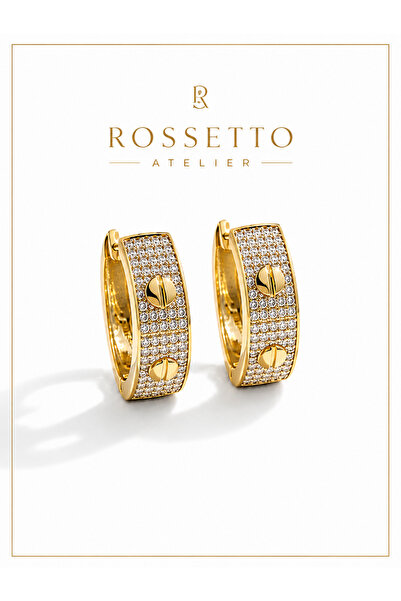Rossetto Atelier Imported Brand Hoop Earrings
