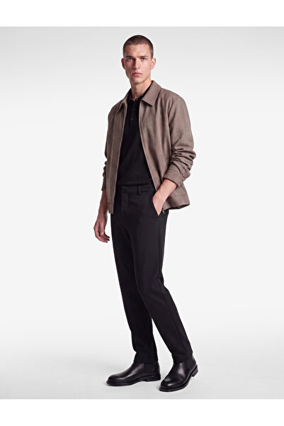 Koton Long Sleeve Pocketed Shirt Collar Zipper Jacket