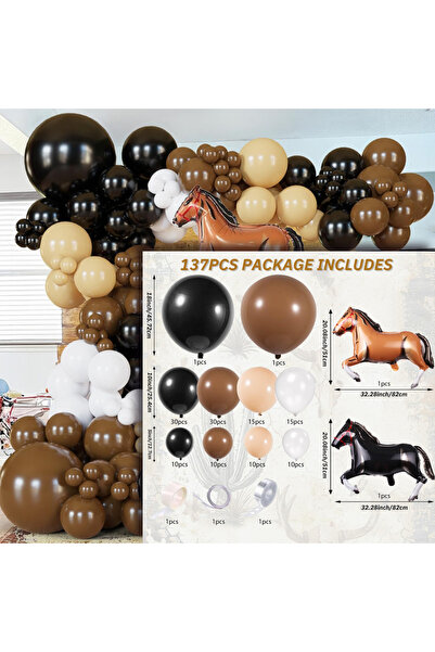 Choice Other MULTI 137pcs Western Cowboythemed Balloon Arch Kit for Rodeo,far...