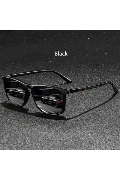 Choice Black Fashion Colorful stripes Vintage Square Sunglasses For Men Women...