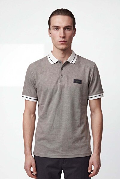 HAKKE Classic Buttoned Polo Collar Men's T-Shirt