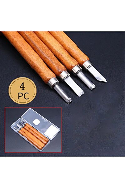 Choice1 4pcs Professional Wood Carving Chisel Set with Carbon Steel Wood Carv...
