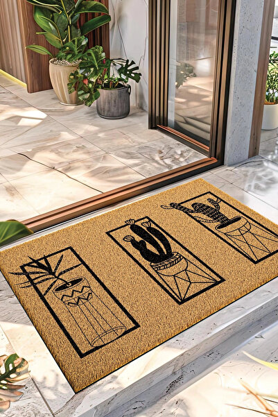 Decovetro سجادة باب كوكو بتصميم صبار مقاس 40 × 60 سم