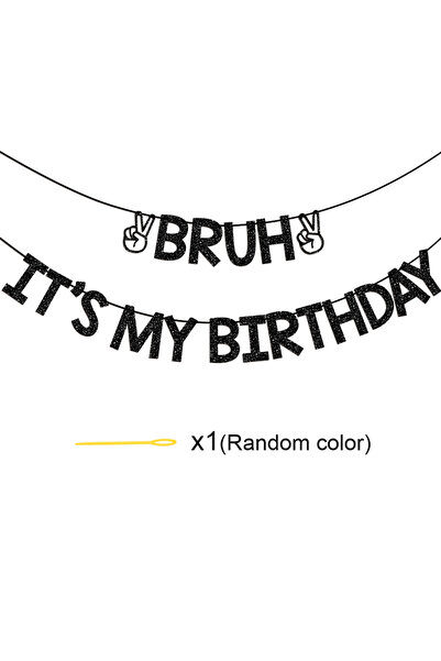 Choice1 Black YOMDID Glitter Birthday Banner Birthday Party Banners Letters G...