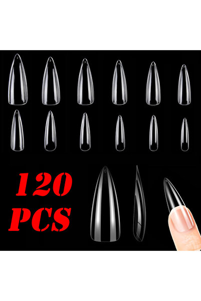 Choice YELLOW 120PCS-Short Almond Semi-Frosted Fake Nails - Perfect for Nail ...