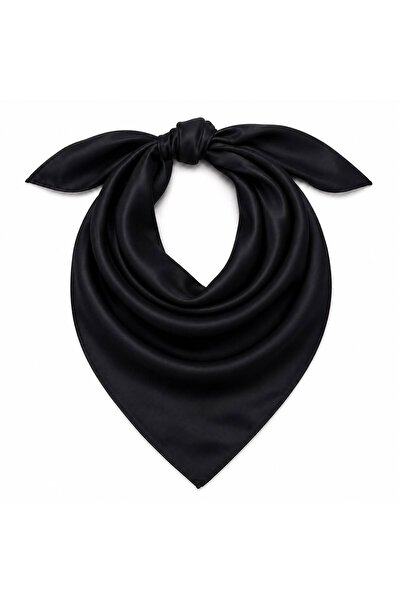 Axesoire 15404 Siyah Bandana Fular 90x90 cm
