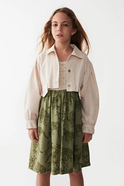 HAUSEkids 8-14 Yaş Pavlova Mira Kız Çocuk Tasarım Ceket -Krem-