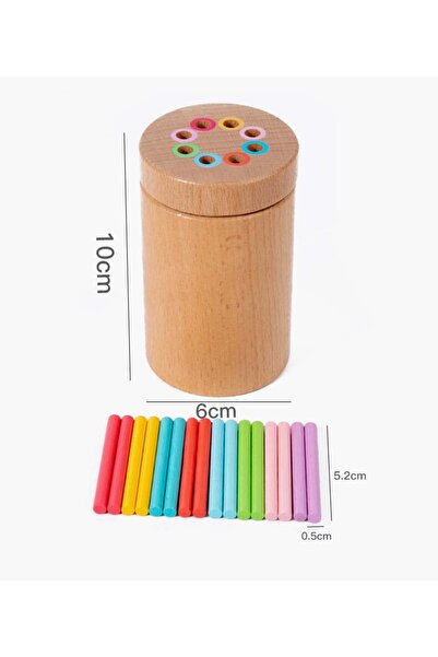 Choice3 C Wooden Matching Toys Montessori Color Matching Sorting Stick Balanc...