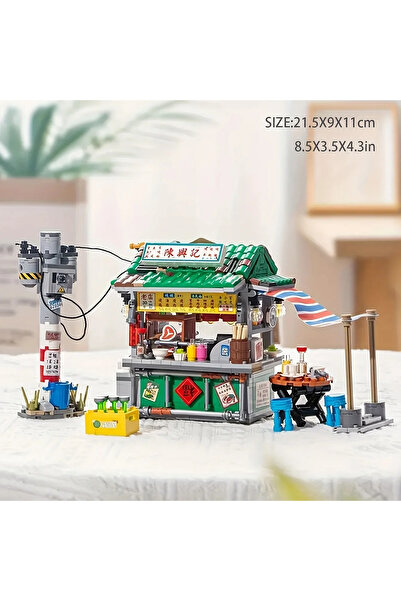 Choice1 1253 New Style Food Stall Braised Octopus Restaurant Mini Building Bl...