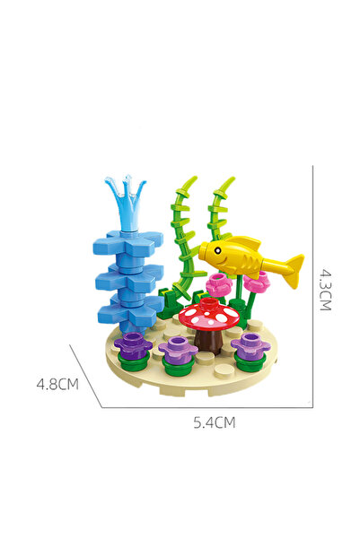 Choice3 59058 Ocean Series Building Blocks Clown Fish Lobster Turtle Seaweed ...