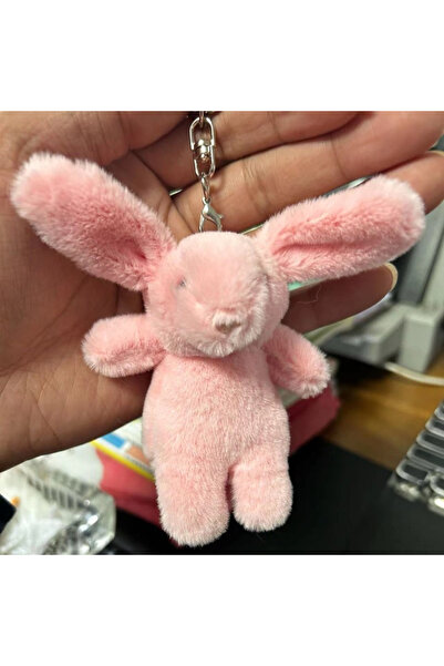 Choice5 Pink 10cm Cute Bunny Plush Keychains Lovely Rabbit Backpack Charm Stu...