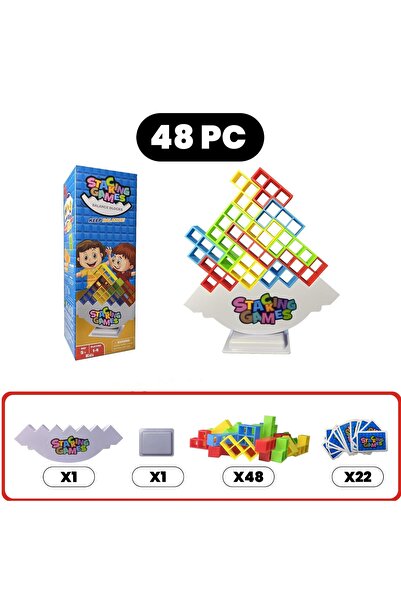 Choice C-48PC Stacking Game Dinosaur Building Blocks Party Game Toy Stacked H...