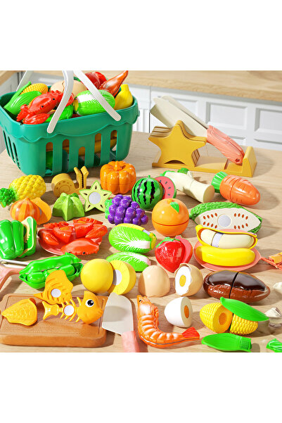 Choice 32 pcs Cutting Play Food Toys Kitchen Set,Pretend Cooking Fruit &Veget...