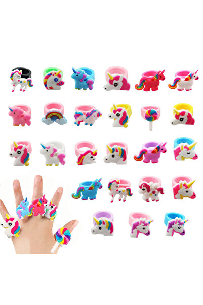 choice2 10PCS Random Rings 10/20PCS Unicorn Bracelet Kids Birthday Party Gift...