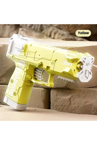 Choice yellow Portable Children Water Manual Ice Burst Automatic Reloading Wa...