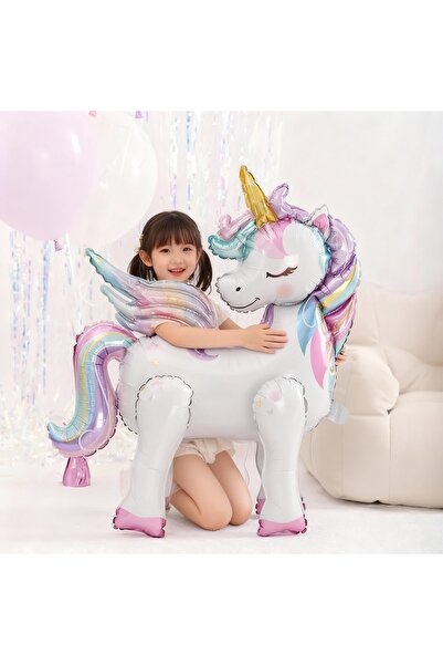 Choice 65x32x60cm style-1 Rainbow Unicorn Standing Balloons Kids Girls Unicor...