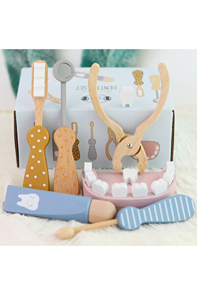Choice Dental toys Wooden Children's Little Doctor Plays Dentist Oral Dental ...