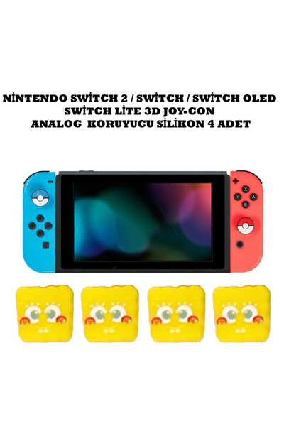 WOTOBE Switch/Switch 2/Switch Oled /Switch Lite Uyumlu Yeni 3D Analog Silikon...