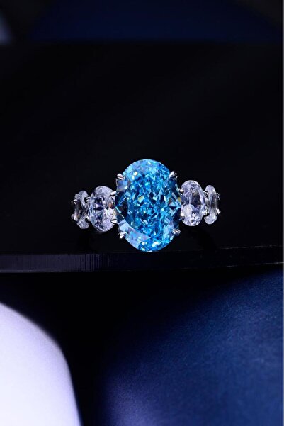 innuendo jewelery 925 Ayar Gümüş Işıltı Yan Taşlı Zarif Kadın Yüzük