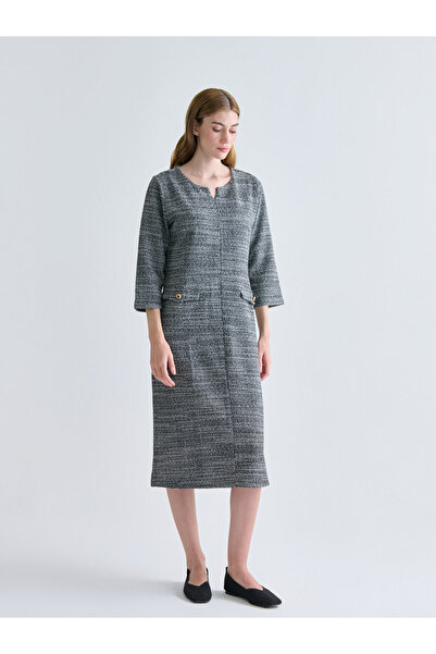 LC Waikiki Notch Neck A-Line Dress