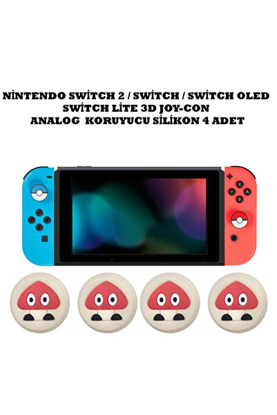 WOTOBE Switch/Switch 2/Switch Oled /Switch Lite Uyumlu Yeni 3D Analog Silikon...