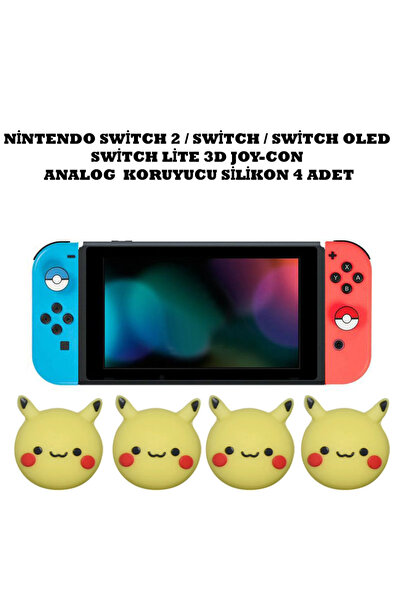 WOTOBE Switch/Switch 2/Switch Oled /Switch Lite Uyumlu Yeni 3D Analog Silikon...