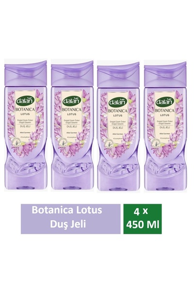 Dalan Duş Jeli Botanica Lotus 450 Ml x 4 Adet