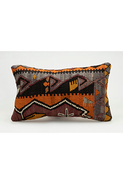 Kilim Whole Sale غطاء وسادة عتيق مصنوع يدويًا من الكليم والصوف، مقاس 30x50 سم