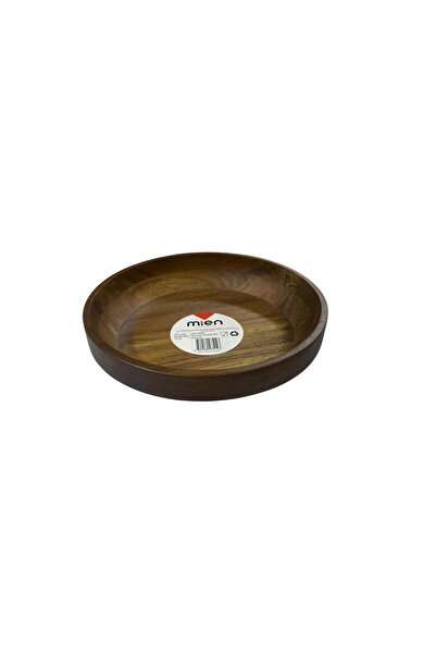 MİEN Acacia Wood Plate/Bowl 18X4 cm – Natural Wood Serving Plate, Decorative ...