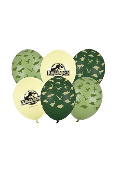 PARTY DECO SP. ZO.O.SP.K. Set de 6 baloane din latex Jurassic World – 30 cm